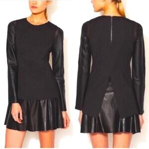 Stella & Jamie Rio Leather Sleeve Top